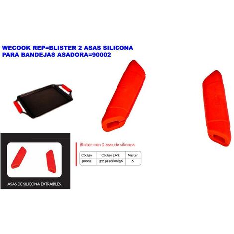 wecook rep blister 2 asas silicona para bandejas asadora 90002