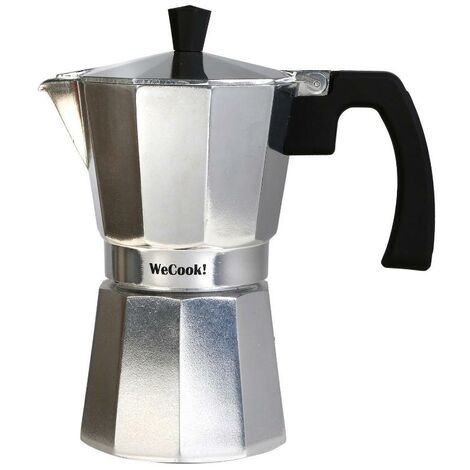 WECOOK wecook cafetera aluminio tradicional paola 6 taza 40106