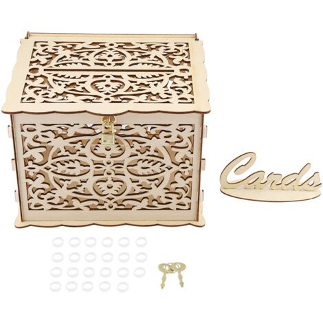 Wedding Card Box with Keys DIY Money Gift Box For Birthday Party