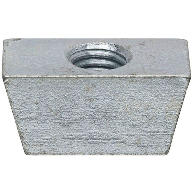 Unifix Wedge Nuts Bzp M10 CHWN/015 in Silver