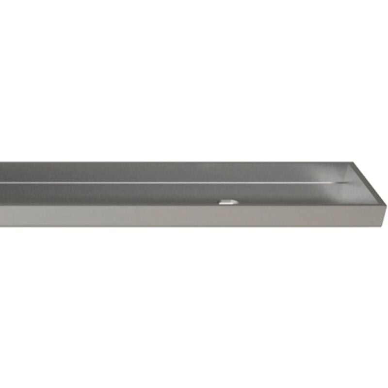 WEDI Barrette de finition à carreler pour évacuation linéaire 30 cm inox brossé Fundo