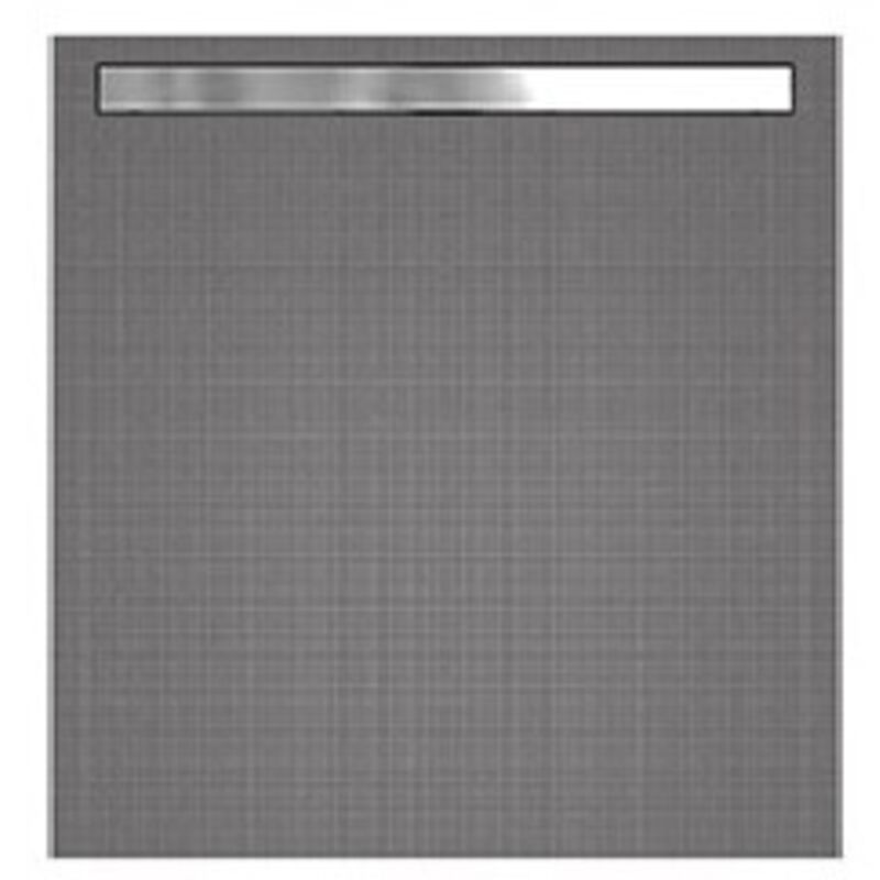 Barrette de finition pour évacuation linéaire Fundo Riolito neo - inox - l. 110 cm