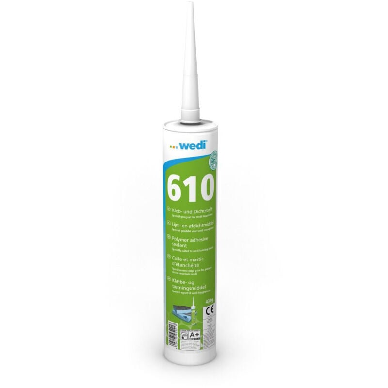 Wedi - Colle polymère 610 étanchéité 310 ml