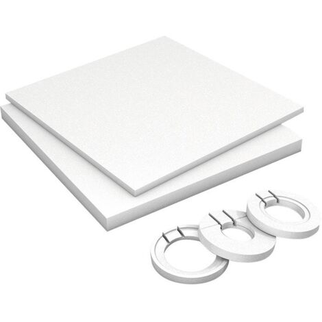 Wedi – Kit de rehausse receveur de douche 900 x 900 mm – Épaisseur 30/60 mm – Compatible avec écoulement linéaire – Polystyrène expansé