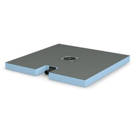Wedi - Receveur à carreler Wedi Fundo Plano Linea sortie petit côté 120 x 90