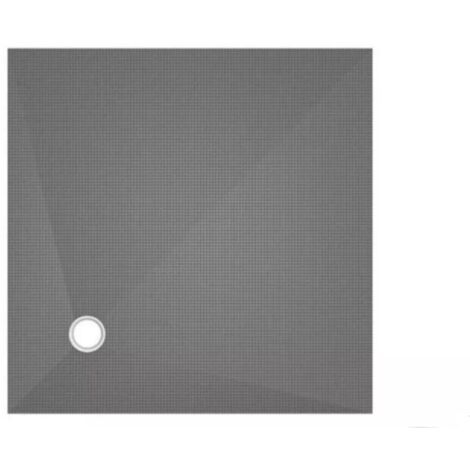 Wedi – Receveur de douche à carreler 90 x 90 cm – Épaisseur 4 cm – Pente intégrée 2% – Mousse de polystyrène extrudé renforcé – Installation facile