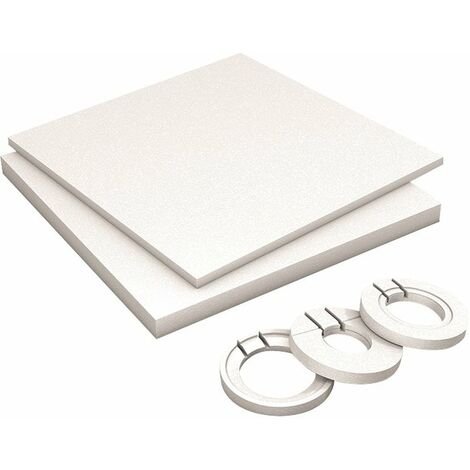 Wedi – Kit rehausse Fundo 1800x900 – Receveur de douche à carreler – Épaisseur plaques 30/60 mm – Supports écoulements inclus