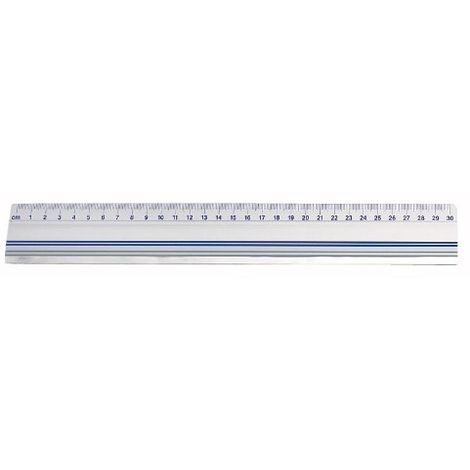 WEDO 0525430 RÈGLE DE COUPE AVEC PATIN ANTIDÉRAPANT 30 CM