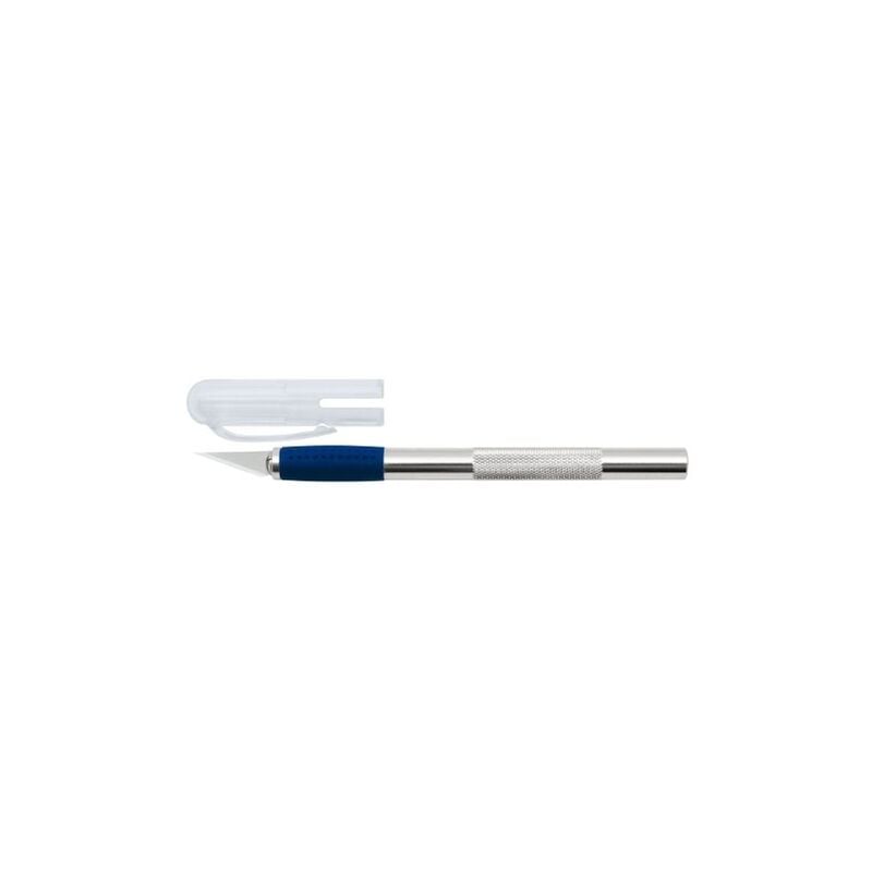 078621 scalpel avec 3 lames de rechange argent - Wedo