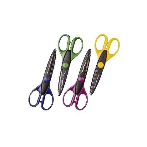 WEDO - 1X CISEAU CRANTEUR, DÉCOUPE EN FORME DE ZIG ZAG, LONGUEUR: 160 MM, MODÈLE JAUNE 77 1902