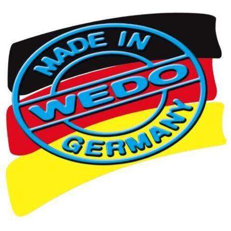 Wedo 2755001 Relax Steel Poggiapiedi, Regolabile, Nero