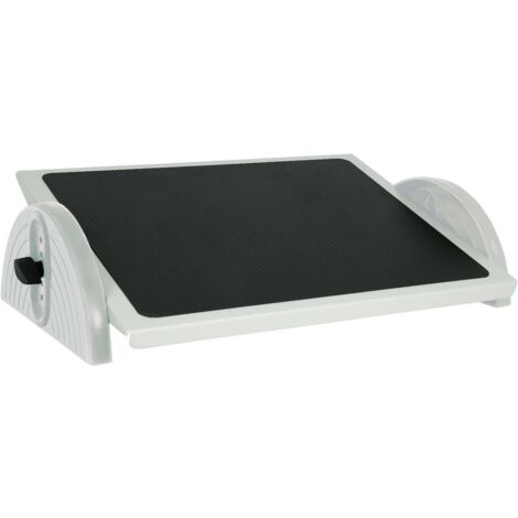 Wedo 2755037 Relax Steel Poggiapiedi, Regolabile, Grigio