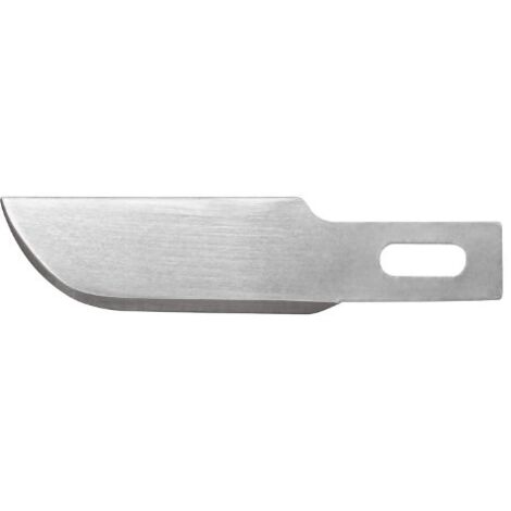 WEDO 7822 ERSATZKLINGEN (FÜR SKALPELL UND HOBBYMESSER,MACHETEN FORM, HALBRUND, KUNSTSTOFFBOX) 10 STÜCK, SILBER