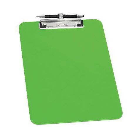 WEDO Klemmbrett WEDO® 22,7 x 32,9 cm (B x H) DIN A4 Polystyrol hellgrün