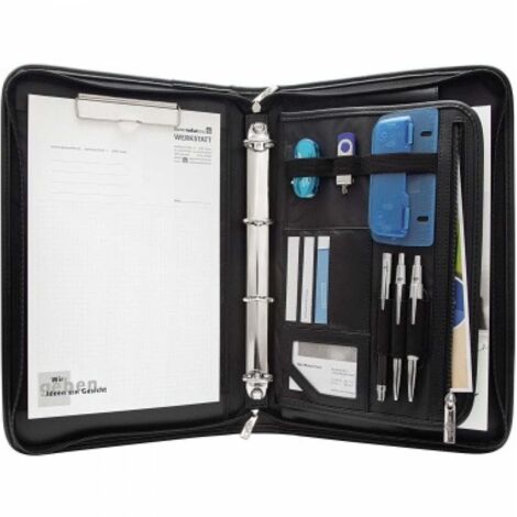 WEDO Konferenzmappe Elegance 585001 DIN A4 Kunstleder schwarz
