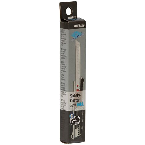Wedo Safety 0787009 Cutter da 9 mm, 2 in 1, Certificazione TÜV