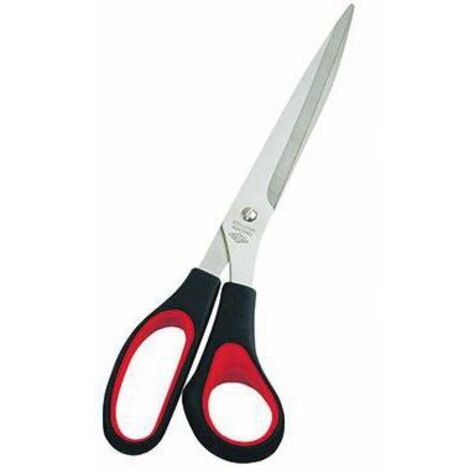 WEDO Schere 97610 25,5cm Edelstahl Softgriff schwarz/rot