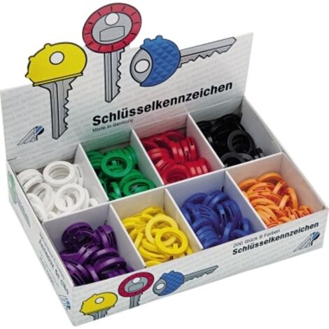 WEDO ® Schlüsselkennring 24mm 20,5 x 4,5 x 140 cm (B x H xT) Weichplastik Karton farbig sortiert 200 St./Pack.