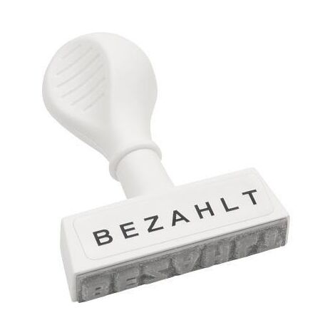 WEDO Textstempel WEDO® 45 x 4 mm (B x H) Bezahlt Kunststoff