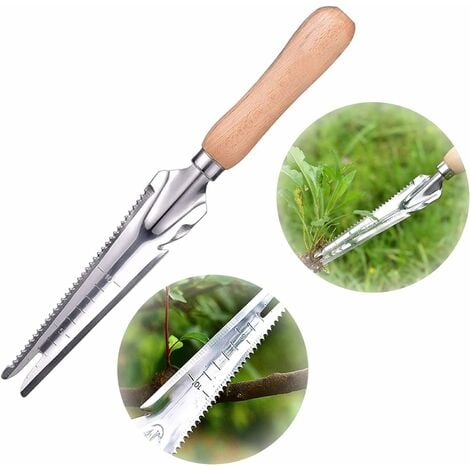 Manual weeding tool with handle，With V-Hook - 16 Garden Tool