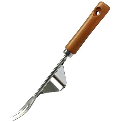 Weeder - Weeder Pro - Removedor de malezas - Madera y acero inoxidable, 34,5 x 5,8 x 4,3 cm, 100 g, Jardín