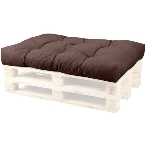 WEELOV Coussin pour palette, matelas, jardin et maison, moderne siège palette:Lot de 1 (siège), BROWN (marron)