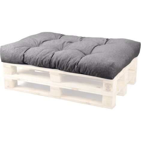 WEELOV Coussin pour palette, matelas, jardin et maison, moderne siège palette:Lot de 1 (siège), GREY (gris)