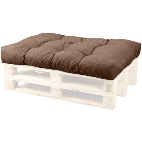 WEELOV Coussin pour palette, matelas, jardin et maison, moderne siège palette:Lot de 1 (siège), LIGHT-BROWN (marron clair)