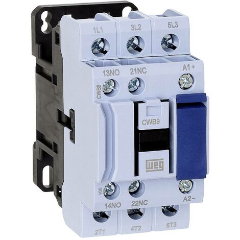 WEG CWB9-11-30D02 Contacteur de puissance à commutation instantanée 3 NO (T) 4 kW 24 V 1 pc(s) S527452