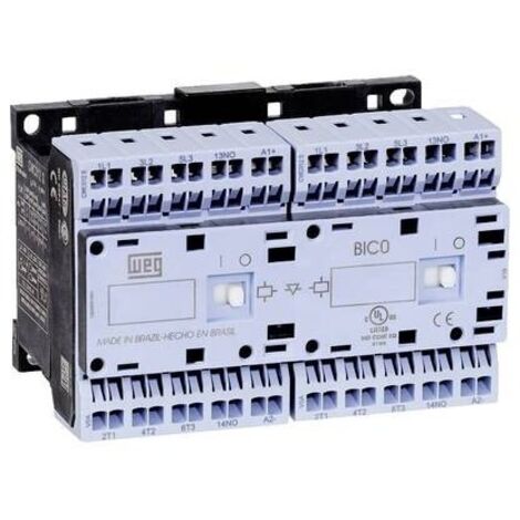 WEG CWCI09-01-30D24S Relè invertitore di carico 6 NA 4 kW 230 V/AC 9 A con contatto ausiliario 1 pz.