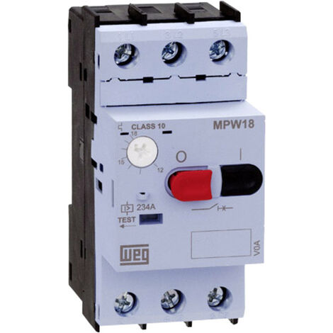 WEG MPW18-3-C025 Motorschutzschalter einstellbar 0.25A 1St. Y062061