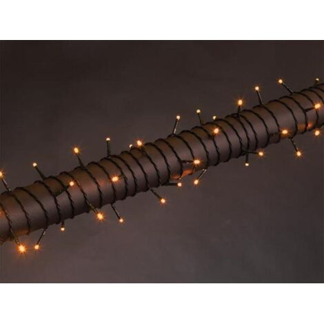 WEGA LED - 12 m - 80 lampade bianco arizona - filo verde - 24 V