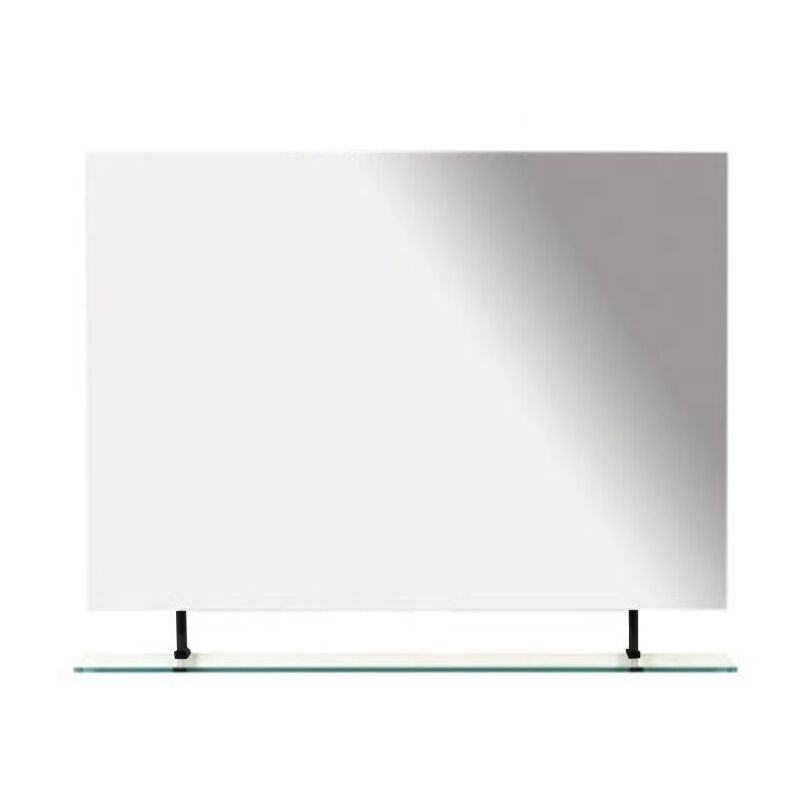 Wega Miroir avec étagère 1000x800mm, noir mat