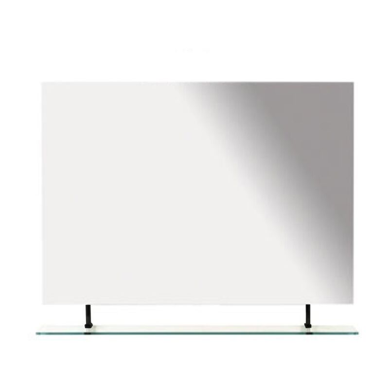 Wega Miroir avec étagère 900x800mm, noir mat