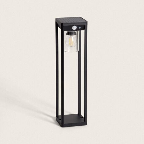 Wegeleuchte Außen Solar LED 2W 40cm Aluminium mit Bewegungssensor Devah Schwarz