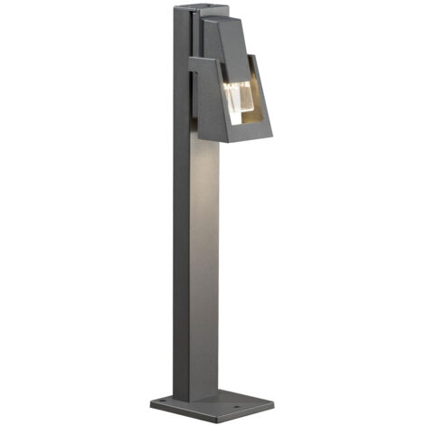 Wegeleuchte POTENZA, Aluminium anthrazit, GU10-Sockel, Höhe 100 cm, IP54