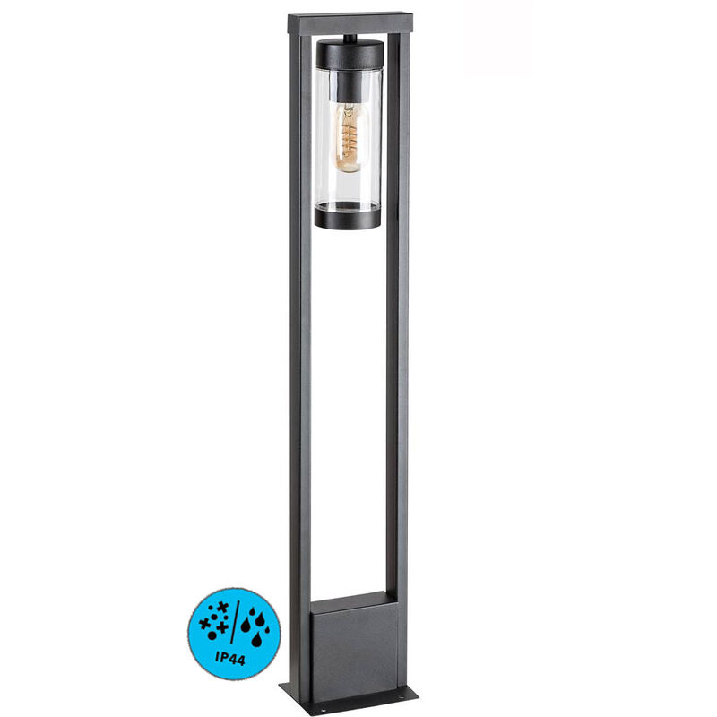 Wegenlagt kolta aluminum matt nero E27 12W IP44 l