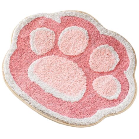 Weiche Fußmatte in Form niedlicher Katzenkrallen, perfekt für die Inneneinrichtung von Eingangsbereich, Wohnzimmer, Küche und Badezimmer.