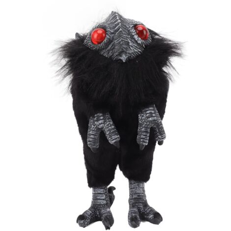 Weiche Halloween-Plüschpuppe mit gruseligen roten Augen