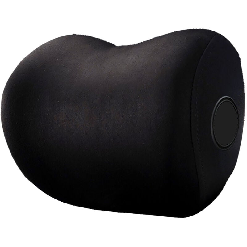 Image of Weiche Kopfstütze fürs Auto, Kopfstütze für den Autoinnenraum (schwarze Kopfstütze).