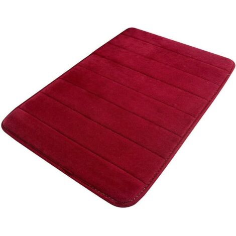 Weiche, rutschfeste Badematte (40 x 60 cm) (Rot)