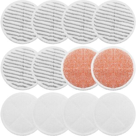 Weiche und strapazierfähige Reinigungspads für Bissell Spin Wave 2039A 2124 Wischmopps, zur Reinigung von Hartholzböden (12er-Packung)