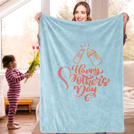 Weiche und warme Decke zum Muttertag – Perfektes Geschenk für Sohn oder Tochter BL314 80x100cm