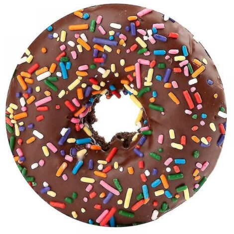Weiche und warme Flanelldecke für Flugreisen, geformt wie eine Pizza-Tortilla und ein runder Donut, 100 cm