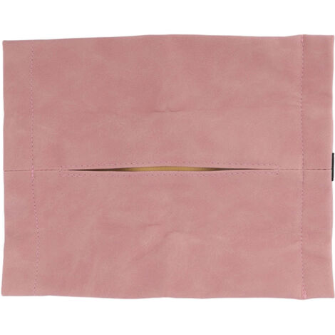 Weicher und waschbarer Auto-Taschentuchhalter, Feuchttuchspender für Kopfstütze oder Autositz, rosa