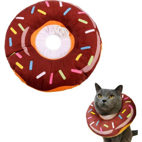 Weiches Genesungshalsband für Katzen, Bissfestes Schutzhalsband für Katzen, Verstellbares Schutzhalsband für Haustiere