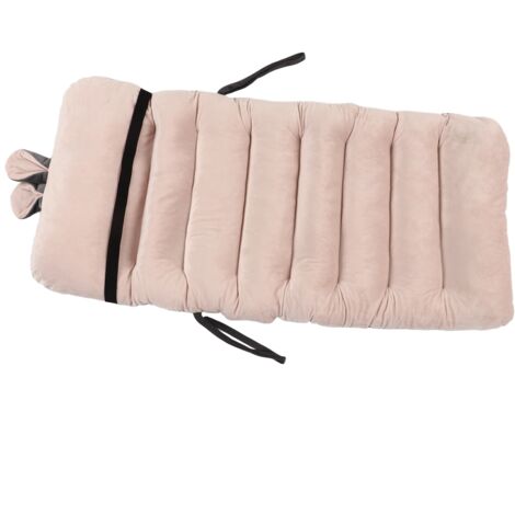 Weiches Rückenkissen mit Lendenwirbelstütze, Füllung aus PP-Baumwolle, für Bürostuhl oder Sofa, hellrosa, 45 x 100 cm