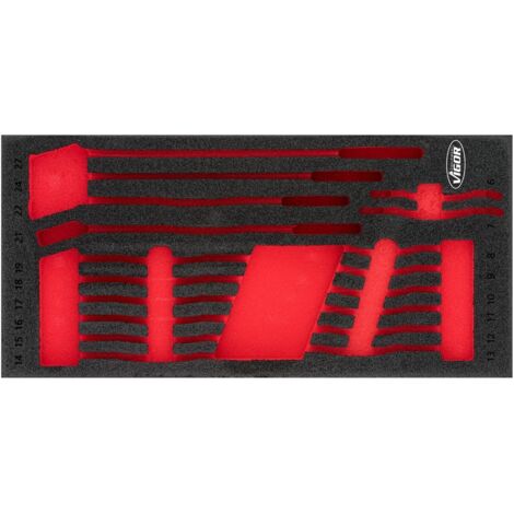 Weichschaumeinlage ∙ leer ∙ V6723-L ∙ L x B x H: 393 mm x 188 mm x 35 mm