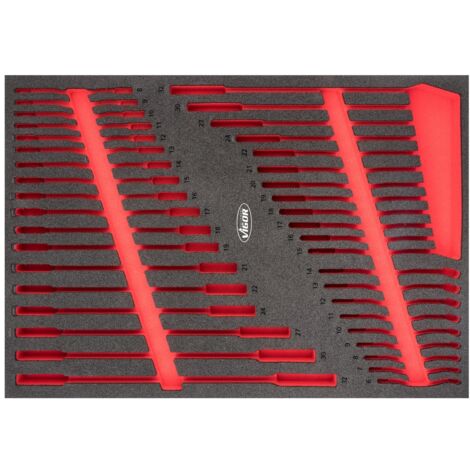 Weichschaumeinlage ∙ leer ∙ V6807-L ∙ L x B x H: 563 mm x 393 mm x 35 mm
