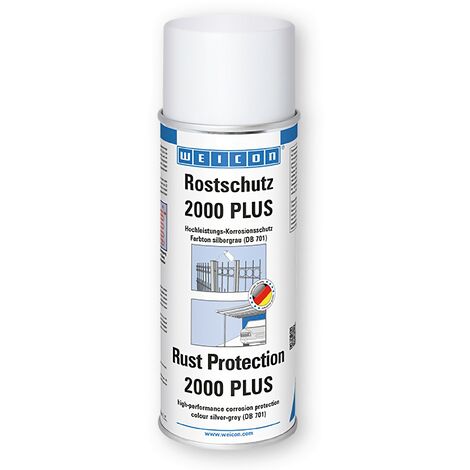 WEICON 10021354 (11013400) Rostschutz 2000 PLUS 400 ml, - silbergrau -